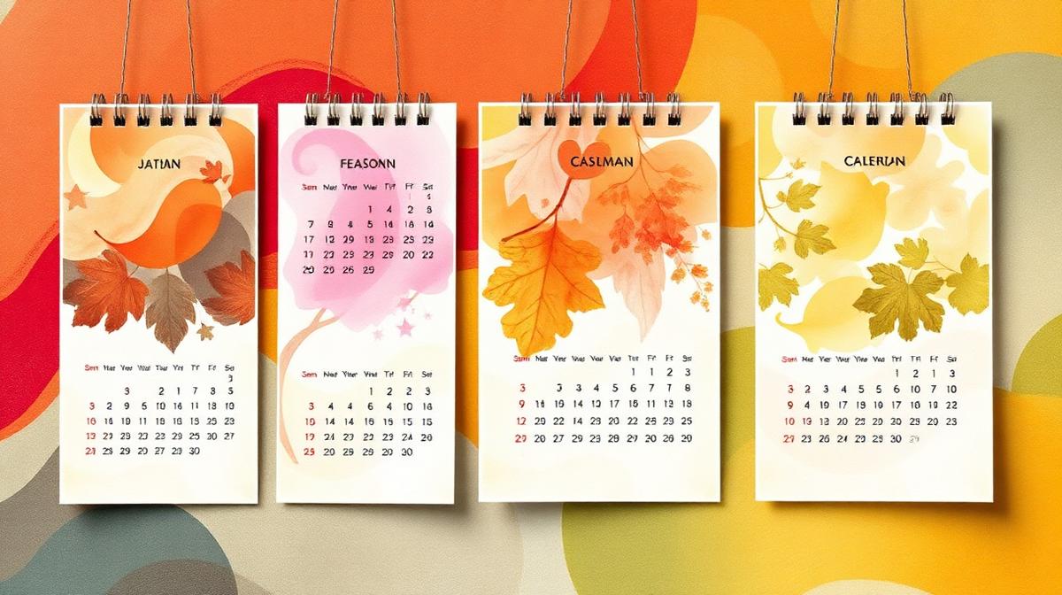 Calendar marked with energy patterns across a month, illustrating MS fatigue duration